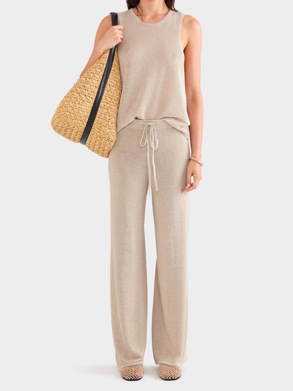 VENROY Linen Knit Pants Size XS